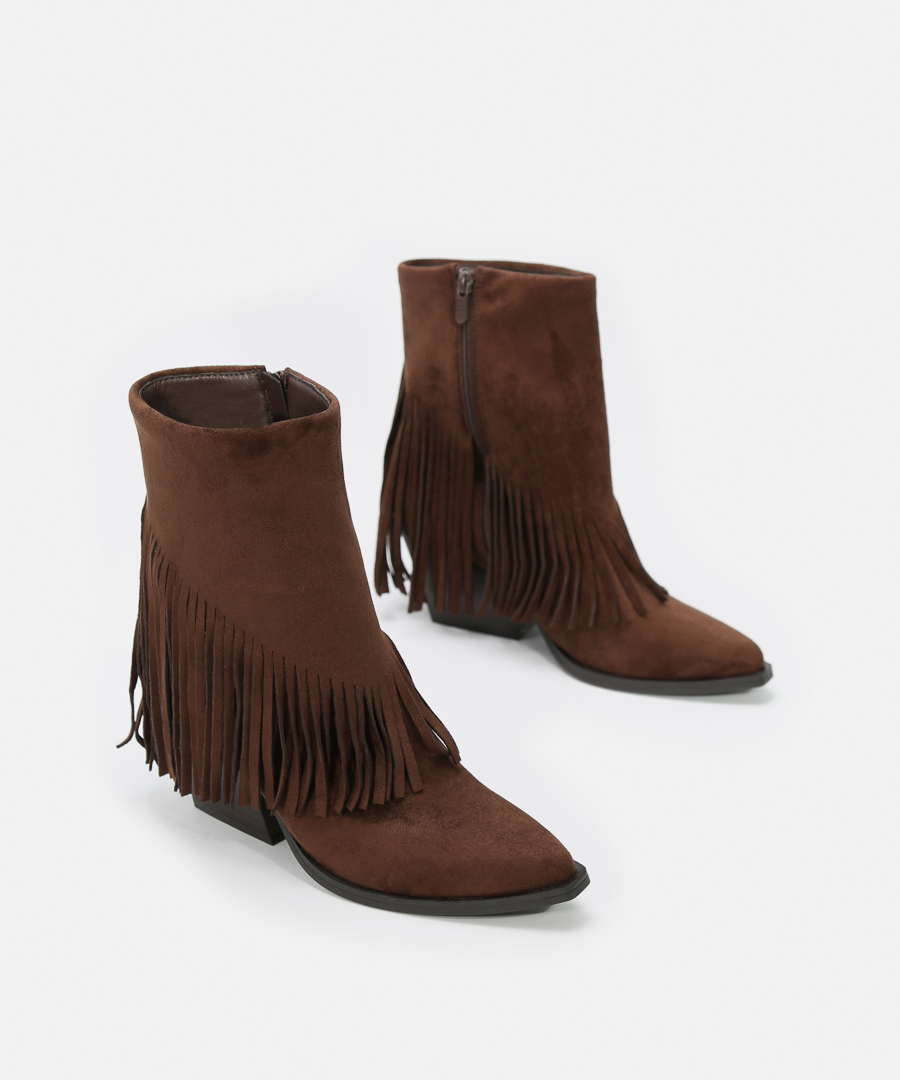 Botins cowboy franjas image number null